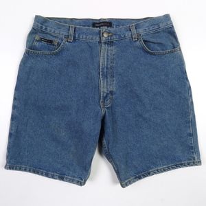 Perry Ellis America Denim Shorts Y2K Thick Rugged Mens Waist 36